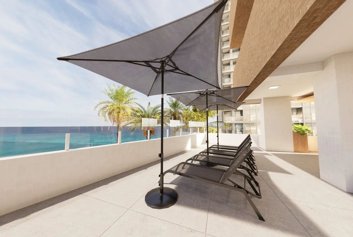 Edifício Costa do Mar - Piscina e deck