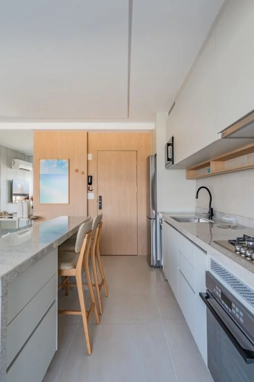 Apartamento Horizonte - Banheiro sofisticado