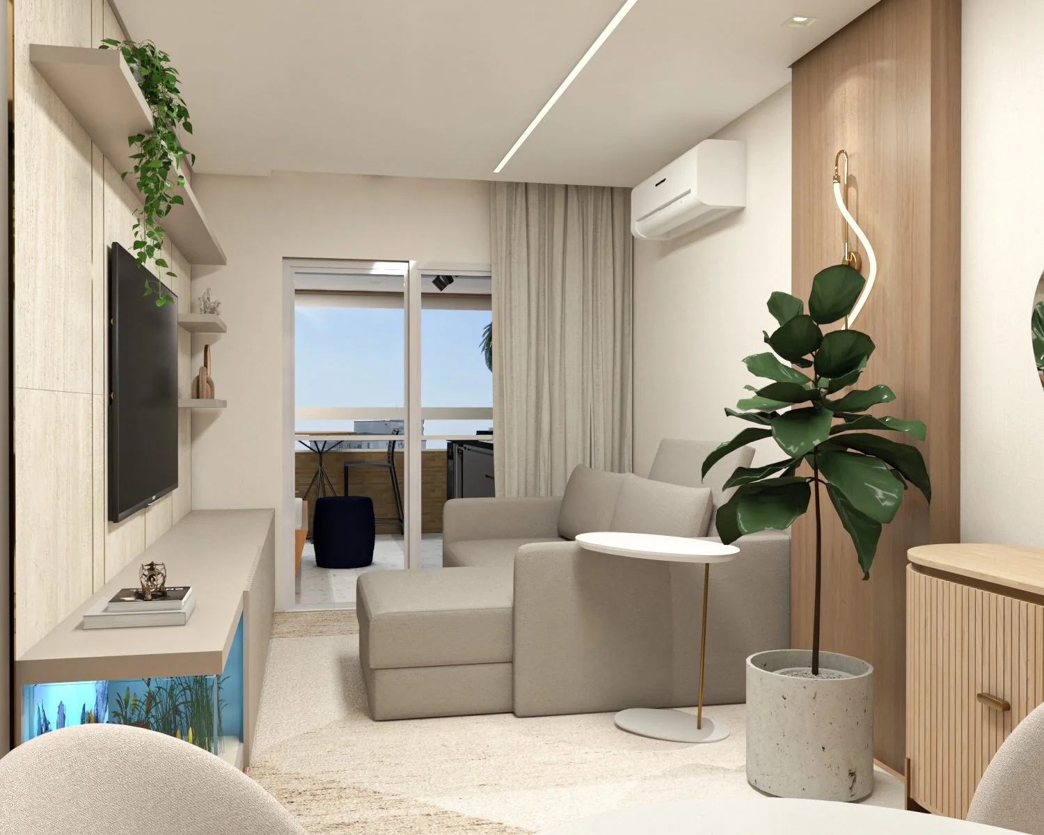 Apartamento Roma - Espaço familiar