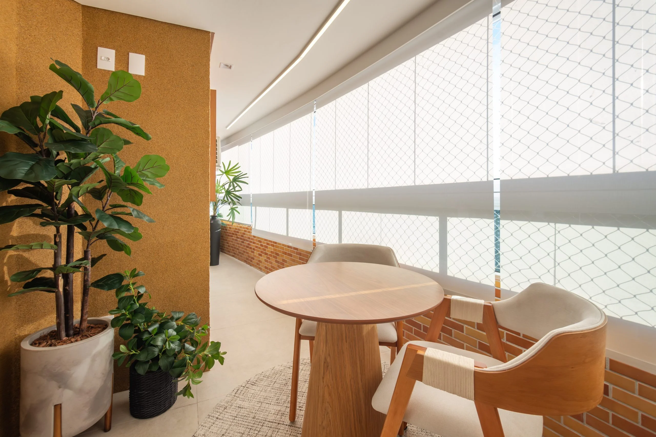 Apartamento Sintonia - Detalhe com madeira